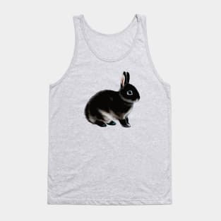 Black Otter Netherland Dwarf Rabbit Bunny Tank Top